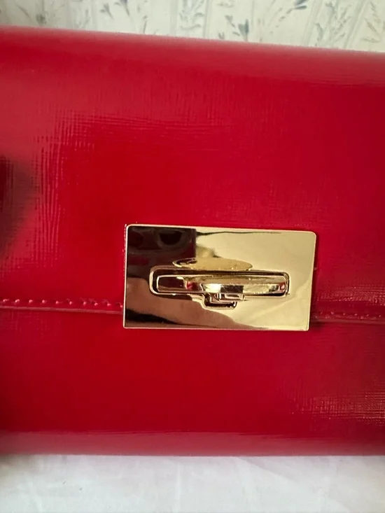 Ted Baker Red Clutch Crossbody - Picture 9 of 13